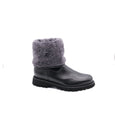 Marroni Boots Schwarz mit Wildlederschaft