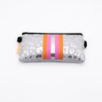 Socken - Leo Silber - weiss Clutch Gr. 35-38