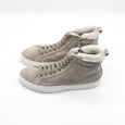Sneakers Lammfell helles taupe