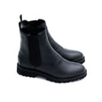 Lammfell Chelsea Boot Schwarz