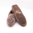Lammfell Mokassins taupe