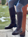 Marroni Stiefel Braun hoch