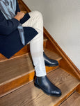 Lammfell Chelsea Boot Navy