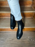 Lammfell Chelsea Boot Schwarz
