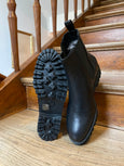 Lammfell Chelsea Boot Schwarz