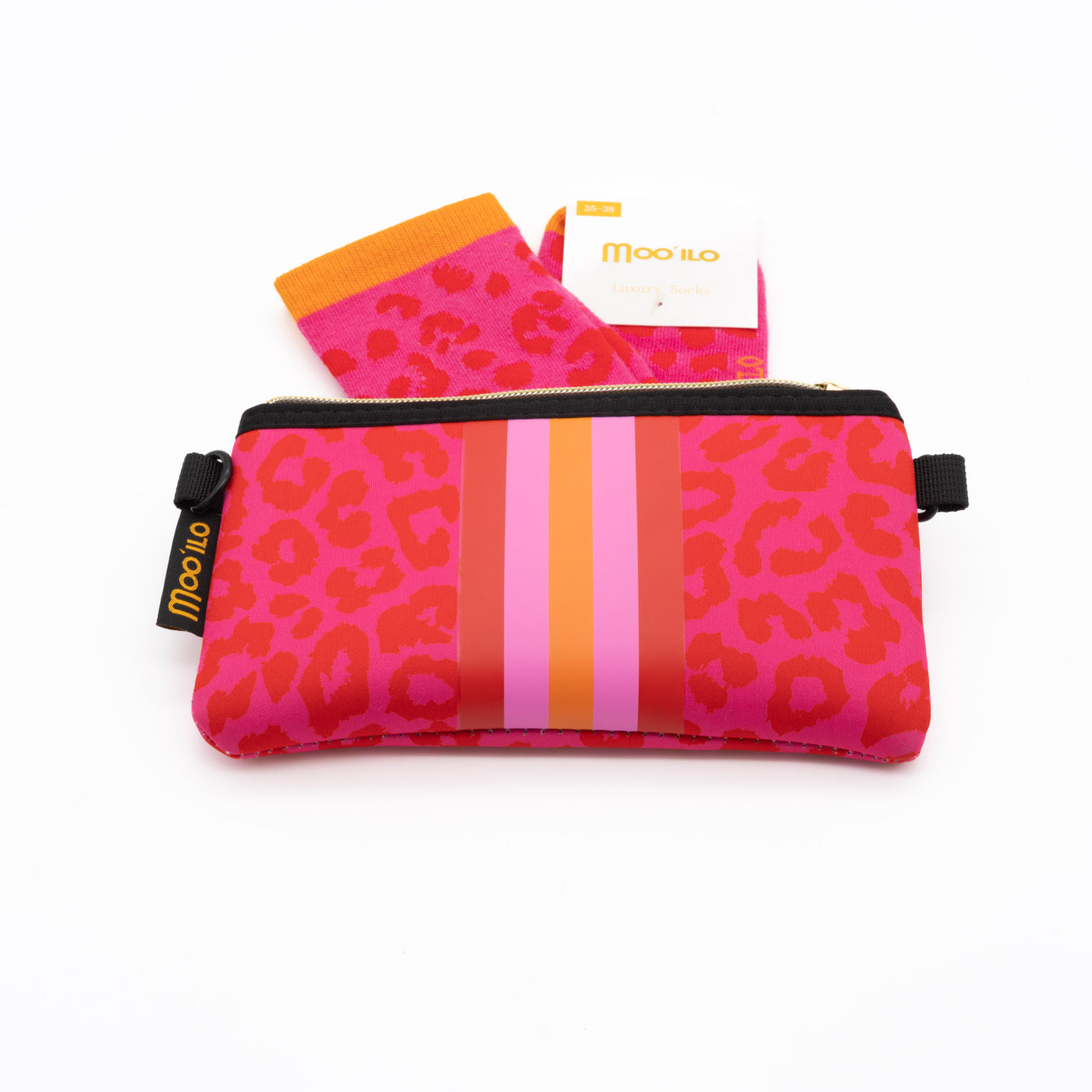 Socken Leo Pink - Leo Clutch Gr. 35-38