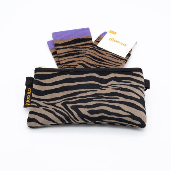 Socken - Zebra - Zebra Clutch Gr. 35 - 38