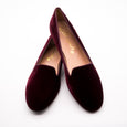 Samtloafer Bordeaux
