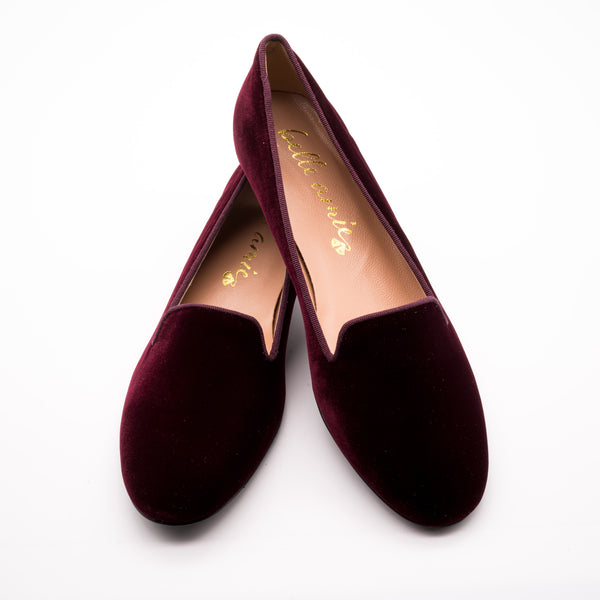 Samtloafer Bordeaux