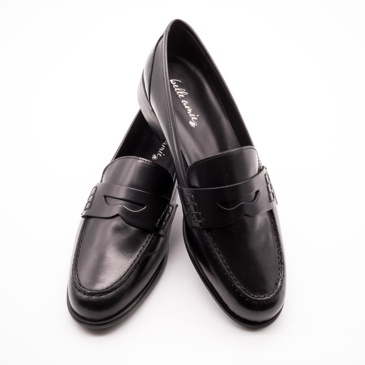 College Loafer Glattleder Nero